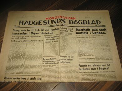 1947 nr 125 HAUGESUNDS DAGBLAD