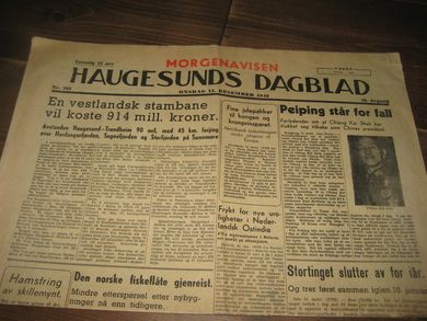1948 nr 291 HAUGESUNDS DAGBLAD
