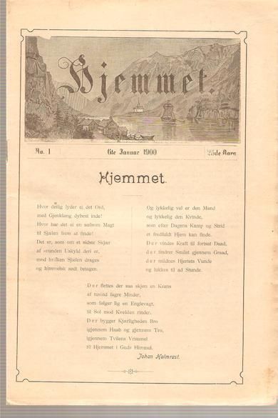 1900 nr 001 Hjemmet