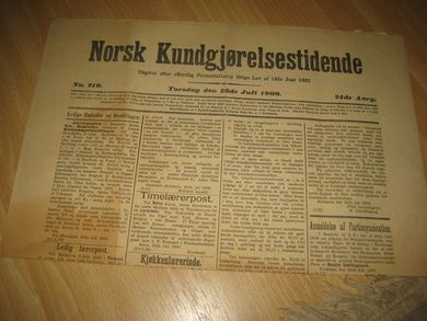 1906 nr 216 Norsk Kundgjørelestidende
