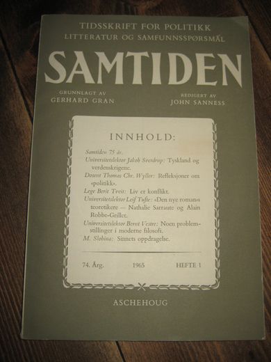 1965,nr 001, SAMTIDEN.