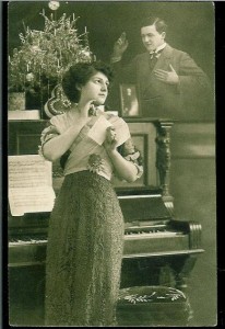 Pent kort stempla med rundstempel, 1919