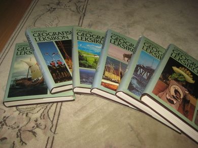 CAPPELEN GEOGRAFISK LEKSIKON 1-6 1982