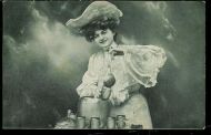 Dame med hatt fra tidleg 1900