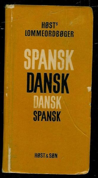Høst's LOMMEORDBØKER SPANSK/DANSK. 1948