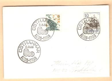 1968 8 8 ØSTHAMMAR 600 ÅR 1368-1968