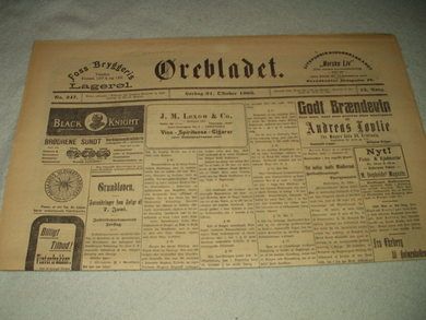 1905 nr 247 Ørebladet