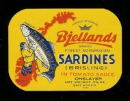 Chr. Bjelland & Co, Stavanger. Bjellands Sardines