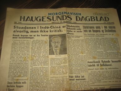 1946 nr 296 HAUGESUNDS DAGBLAD