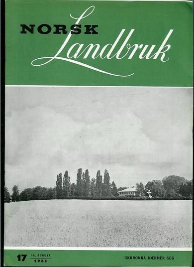 1963 nr 017 NORSK Landbruk
