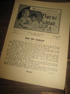 1911,nr 012, Missionsselskabets Barne blad.