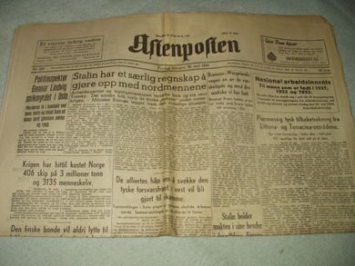 1944 nr 238 Aftenposten