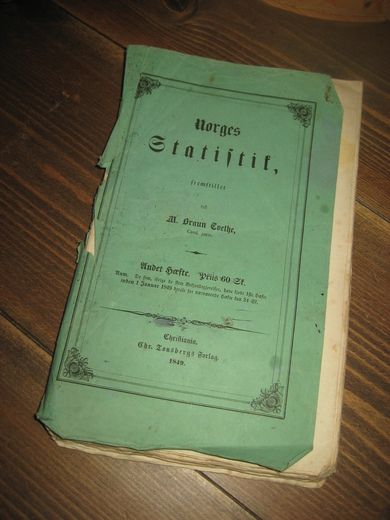 Tvethe: Norges Statistik 1849