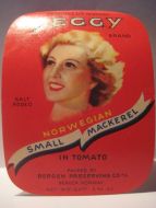 PEGGY SMALL MACKEREL, fra Bergen Preserving, Bergen.