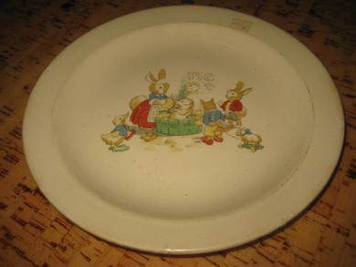 Figgjo barnetallerken fra 50-60 tallet Ca 22 cm i diameter