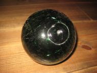 Pen mørk grønn kavlkule fra tidleg 1900 ca 11 cm i diameter