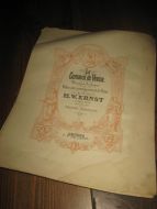 Ngammelt notehefte Le Carnaval de Venise. 