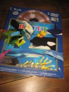 OPPDAG VERDENS DYR.  Dyr i HAVET. Pen farvebok og DVD. Innholder 15 klistremerker, 6 farveblyanter og blyantspisser. Meget bra for den minste. 