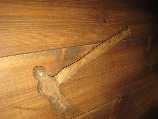 Stor og tung hammer fra smie ca 33 cm lang 50 tallet