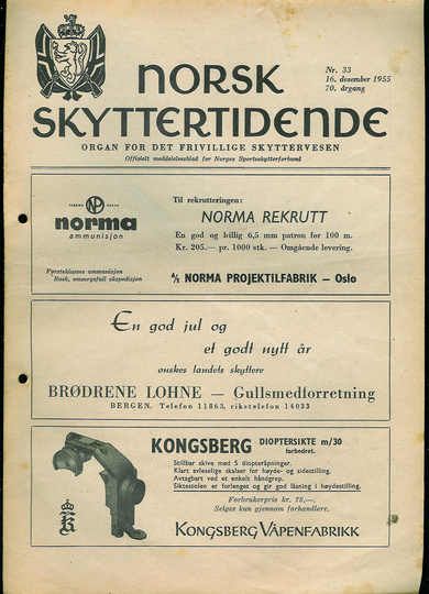 1955,nr 033, NORSK SKYTTERTIDENDE