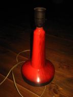 Ernst handlaga lampesokkel dansk ca 35 cm høg 60-70 tallet