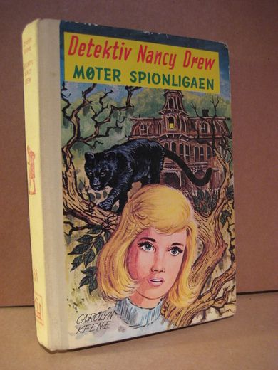 KEENE, CAROLYN: Detektiv Nancy Drev MØTER SPIONLIGAEN. Bok nr 51,1971.