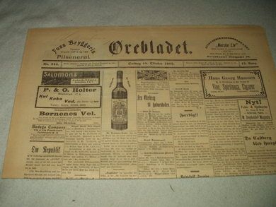 1905 nr 244 Ørebladet