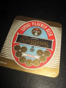 RINGNES EXPORT PILSNER BEER, 50 tallet.