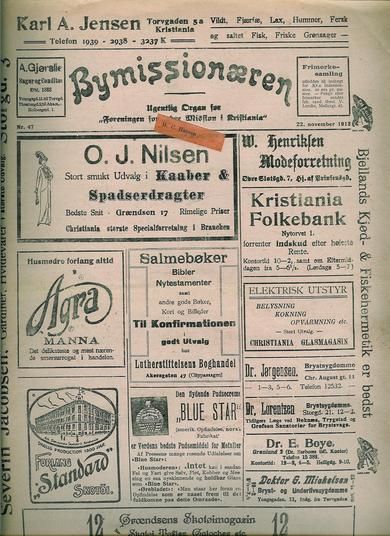 1913 nr 047 Bymissionæren