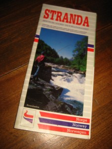 Pen turistbrosjyre fra STRANDA. 80 tallet. 