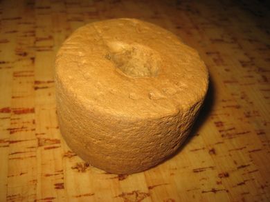 Flytekork brukt ved garnfiske i gamle dager dekorativ kan brukes til så mangt Ca 6 5 cm i diameter