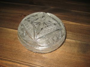 Sylteskål i krystall, lokkskål, 70 tallet.