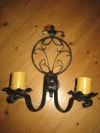 Eldre smijernslampe ca 38 cm høg 40-50 tallet