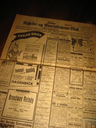 1929 nr 211 Oslo Nyheds- og Avertissements Blad