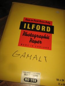 ILFORD Photograghic Paper, Multigrade MG 26K, 18*24 CM, UÅPNA pakke, 50-60 tallet. 