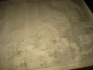 Gammelt sjøkart ca 100*70 cm stort DEN NORSKE KYST FRA ONA TIL FUGLEMN OG KVITHOLMEN udgivet af Norges Geografiske Oppmaaling 1908 Rettet 1957