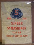 Papirpose med reklame for SINGER, 1951.