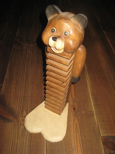 Originalt CD stativ i tre plass til 12 CD'er Ca 36 cm høg