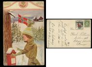 Kort fra Chr. M. 1913