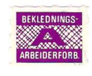 Fagforeningsmerke fra beklednings forbundet enkeltmerke