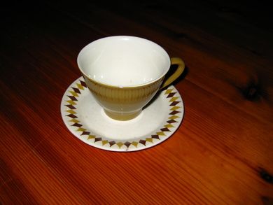 Kopp og tefat fra Figgjo
