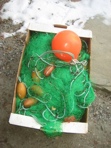 Eldre garn fisken venter! Til dekorasjon eller bruk