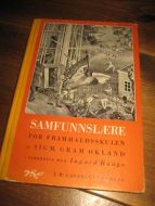 ØKLAND: SAMFUNNSLÆRE 1953 FOR FRAMHALDSSKULEN