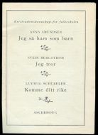 Presentasjon over nye lærebøker i kristendomskunnskap fra Ascheoug i 1948.