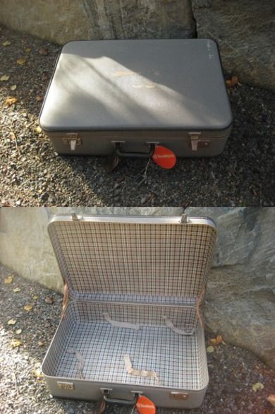 Pen koffert fra 60 tallet ca 65*45 cm stor 22 cm høg