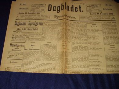 1893 nr 102 Dagbladet Ugeutgaven