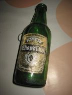 Flaske uten innhold, Eksport Øl, fra Hansa Bryggeri, 60-70 tallet. 