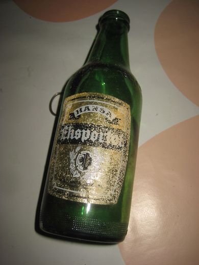 Flaske uten innhold, Eksport Øl, fra Hansa Bryggeri, 60-70 tallet. 