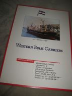 Presentasjonsmappe på 6 sider fra WESTERN BULK CARRIERS 70 tallet? 