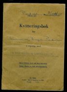 Kviteringsbok fra Voss Veksel- og Landmannsbank. 1964